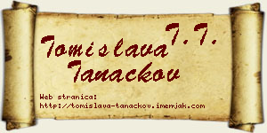 Tomislava Tanackov vizit kartica